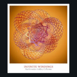 Poster Infinitas janelas<br><div class="desc">Infinitos Windings de Michael Trott. Parte da Coleção Galeria de Mathematica de Pesquisa Wolfram.</div>
