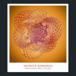 Poster Infinitas janelas<br><div class="desc">Infinitos Windings de Michael Trott. Parte da Coleção Galeria de Mathematica de Pesquisa Wolfram.</div>