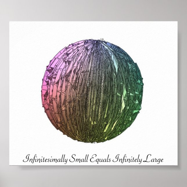 Póster Infinitesimalmente Pequeno Igual Infinitamente Gra (Frente)