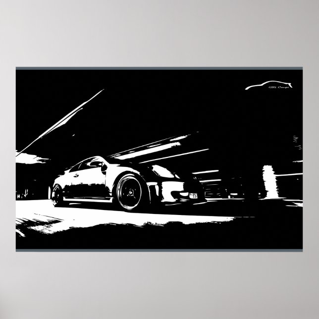 Póster Infiniti G35 Coupe Rolling Shot (Frente)