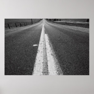 Poster infinito da estrada, impressão