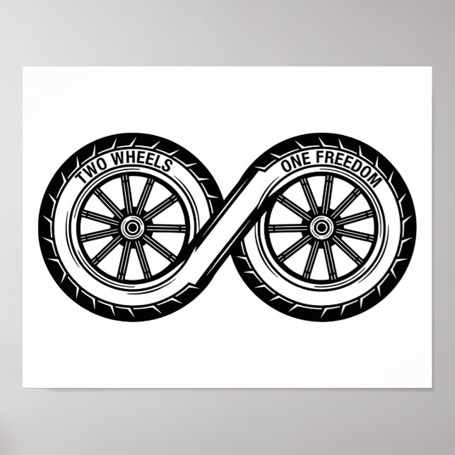 Poster Infinito Duas Rodas Liberdade (Frente)