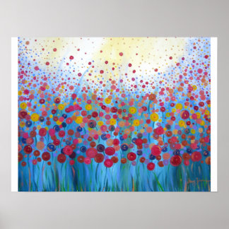 Poster Infinito Romance Floral Abstrato