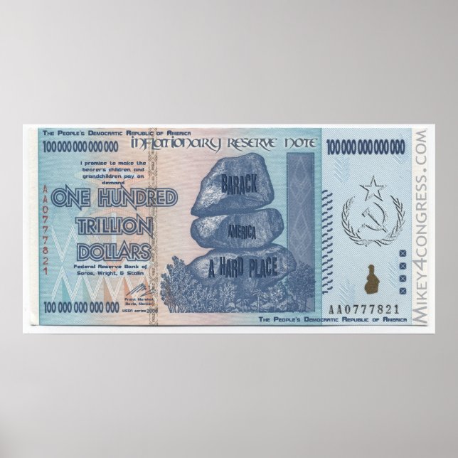 Póster Inflação em que você pode acreditar! (Frente)