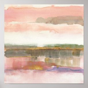 Póster Influência da colheita do ouro da linha e da cor