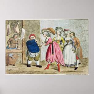 Póster Influência fêmea, ou as canvas de Devonshire