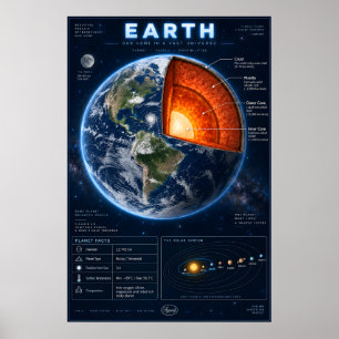 Poster Infográfico Científico de Corte Transversal da Ter