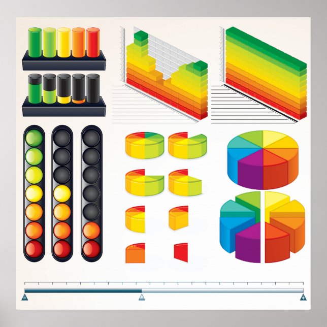 Poster Infographic Elements and Data Visualization (Frente)
