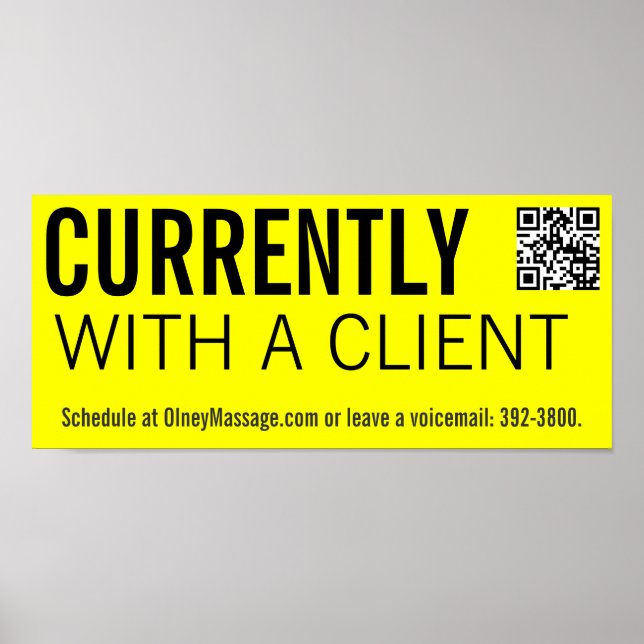 Póster Informações de programação AMARELO (Frente)