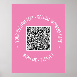 Poster Informações de verificação de código QR Coloração