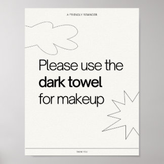 Poster Informações sobre cama e café da manhã do host de