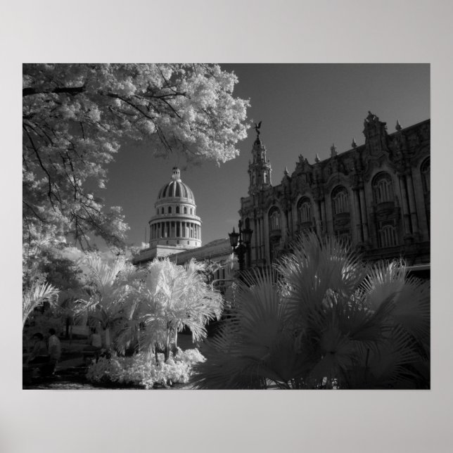 Poster Infravermelho da cúpula do edifício do Capitólio e (Frente)