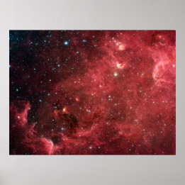 Póster Infravermelho da Nebulosa América do Norte