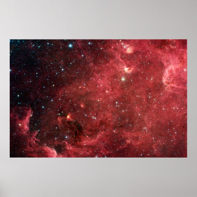 Poster Infravermelho da Nebulosa América do Norte (Frente)