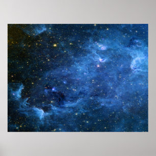 Poster infravermelho do valor azul da nebulosa de