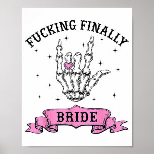 Poster Ing Por Fim Noivo Esqueleto Anel Dedo Bachelorett