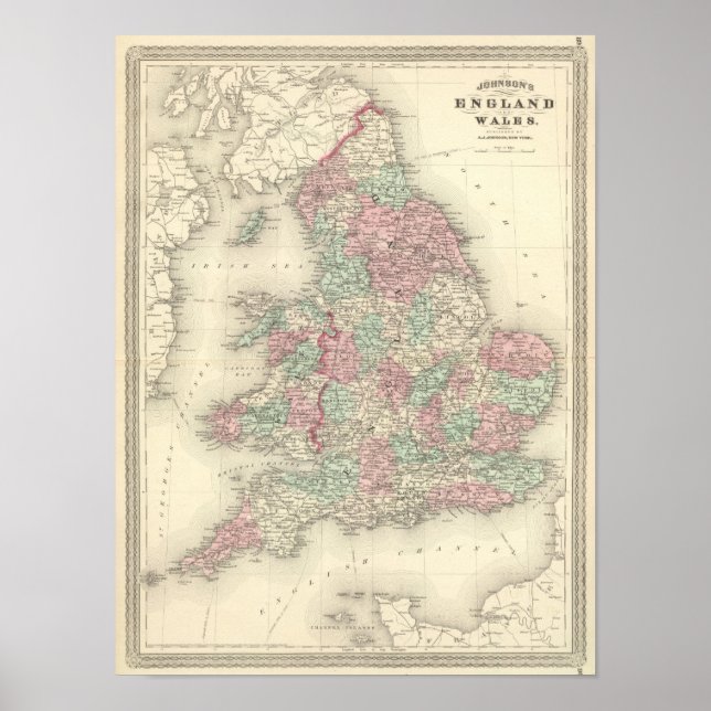 Poster Inglaterra e Gales 5 (Frente)