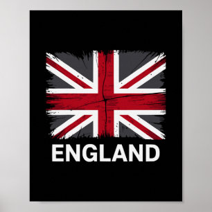 Poster Inglaterra Inglês Grã-Bretanha Reino Unido Históri