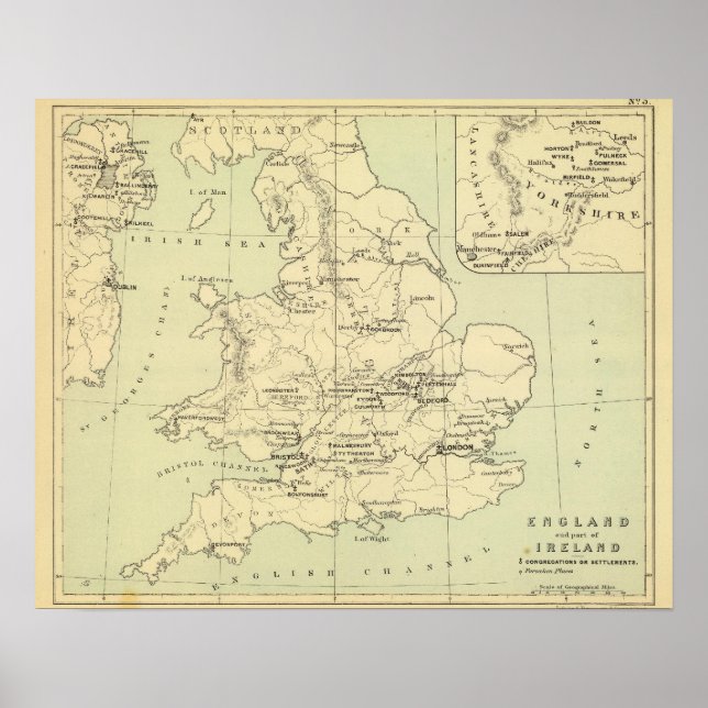 Póster Inglaterra, Irlanda (Frente)