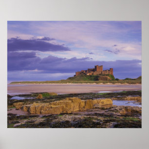 Poster Inglaterra, Northumberland, Castelo de Bamburgh