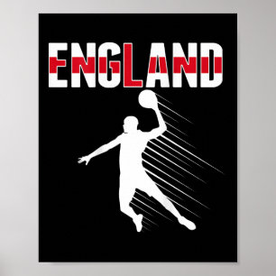 Poster Inglaterra Sketll Fans Jersey Ortod English Sport
