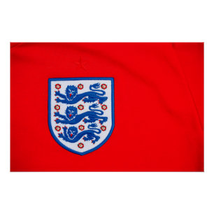 Póster Inglaterra Três Leões Crachá