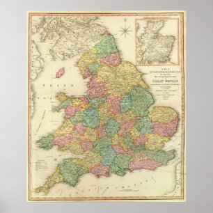 Poster Inglaterra, Wales, Scotland