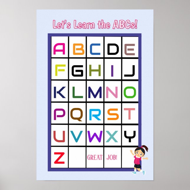 Poster Inglês ABC (Frente)