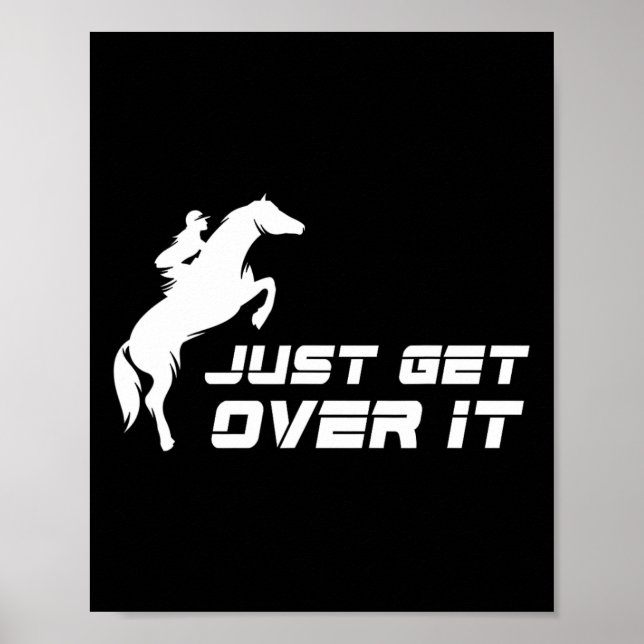 Poster Inglês Andando Caçador Jumper Girl Horseback Andan (Frente)