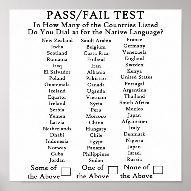 Póster Inglês Apenas Nos EUA (Frente)