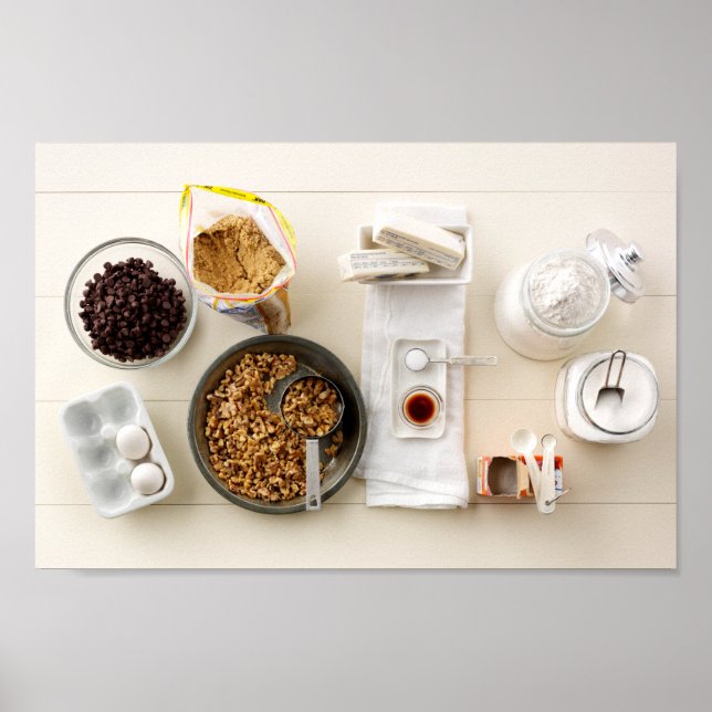 Póster Ingredientes e ferramentas 3 (Frente)