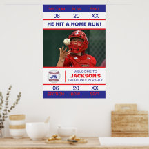 Ingresso de Beisebol Admit One Ingresso de Graduaç