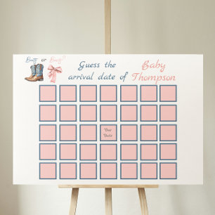 Poster Inicializações ou Arcos Sexo Rosa Azul Data de Ven