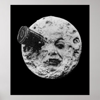 Poster INÍCIO CINEMA Viagem à Lua por Georges Melie