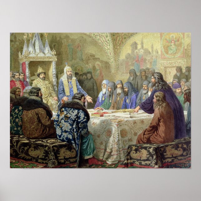 Póster Início da Dissidência Igreja na Rússia (Frente)