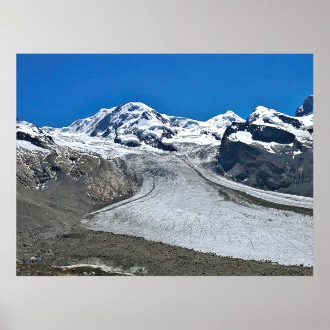 Poster Início do Glaciar Gornergrat (Frente)