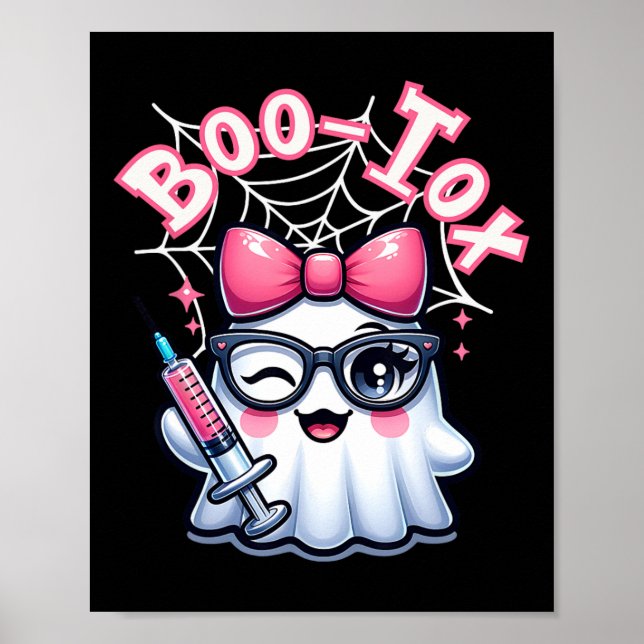 Poster Injetor de Enfermeiro Boo-tox Enchimento de Hallow (Frente)