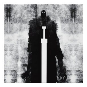 Póster Ink Talking Fantasy V02 A Knight do inferno