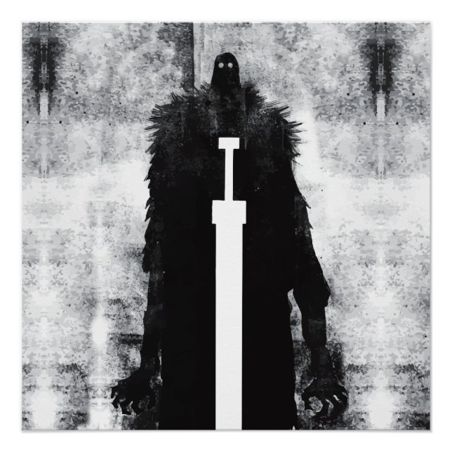 Póster Ink Talking Fantasy V02 A Knight do inferno (Frente)