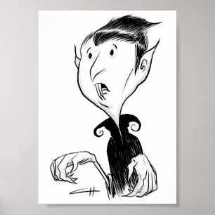 Poster Inktober - vampiro