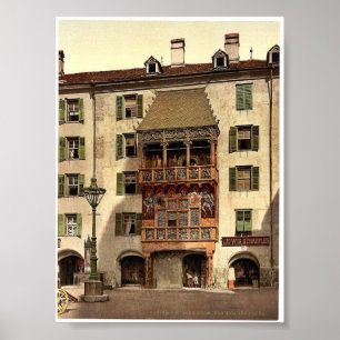 Póster Innsbruck, o patamar dourado, Tirol,