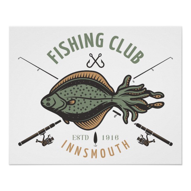 Póster Innsmouth Fish Club Lovecraft (Frente)