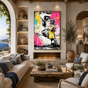 Poster Inocência e Observação Contemporâneo Conceitual 