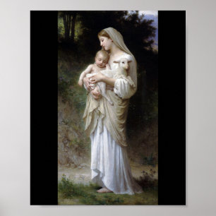 Poster Inocência (Madonna e Child), Bouguereau