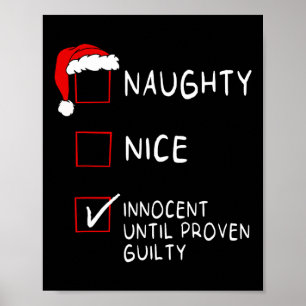 Poster Inocente Adormecida Até Homens Culpados Do Xmas Mu