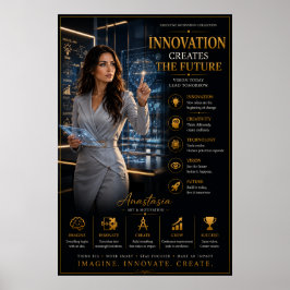 Poster Inovação Cria O Futuro – Cartaz de Escritório