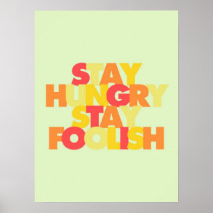 Poster insensato da estada com fome da estada