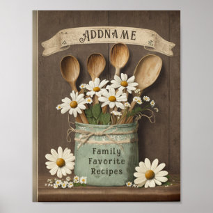 Poster Inserção frontal do Binder de Receita Personalizad