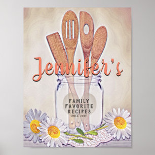 Poster Inserção frontal do Binder de Receita Personalizad