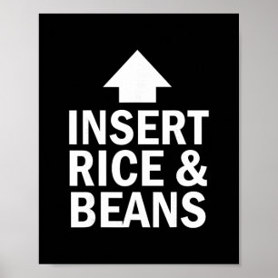 Poster Inserir Arroz E Feijão Ação De Graças Seta Apontan